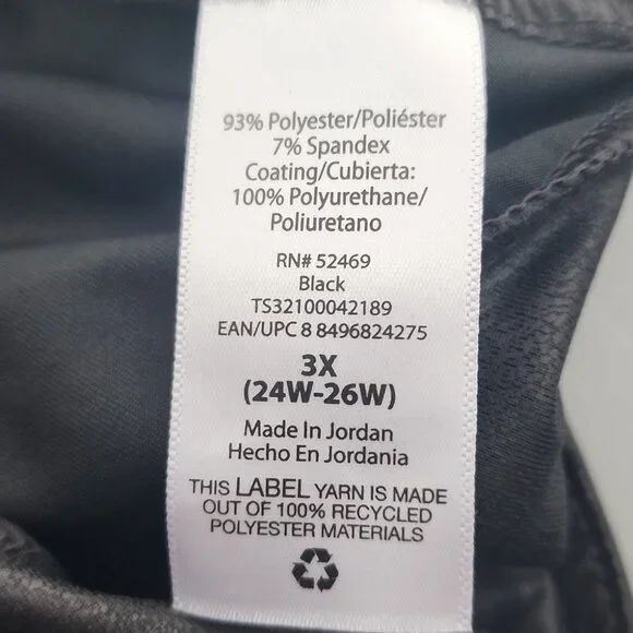 Terra and Sky Faux leather leggings size 3X - Picture 5 of 5